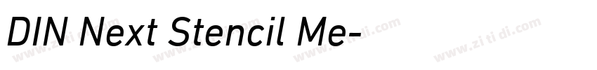 DIN Next Stencil Me字体转换